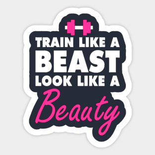 beauty gym quotes Sticker